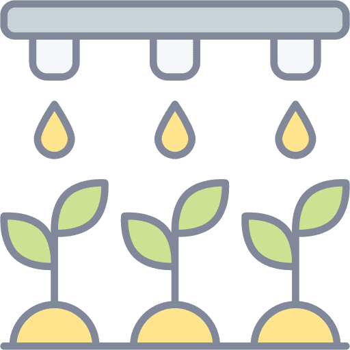 Irrigation watering farming and gardening agriculture icon Irrigation watering farming and gardening agriculture icon