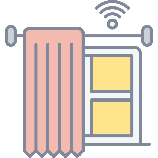 Smart curtain home automation technology smart home icon Smart curtain home automation technology smart home icon