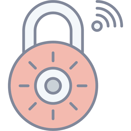 Smart lock wifi safety password icon Smart lock wifi safety password icon