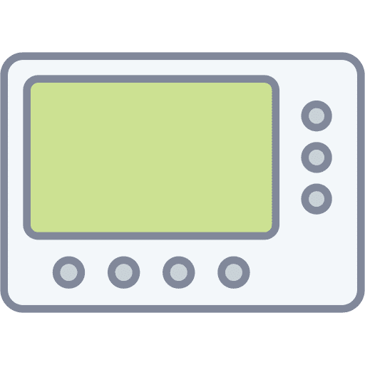 Thermostat climate electronics smart home icon Thermostat climate electronics smart home icon