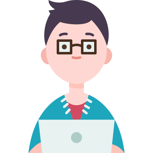 Developer software programmer caucasian icon