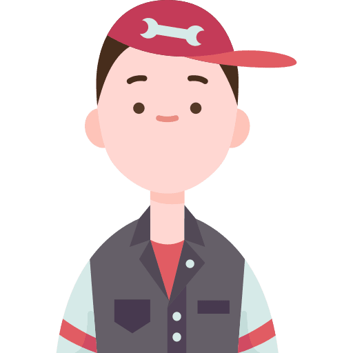 Mechanic avatar caucasian professions and jobs icon Mechanic avatar caucasian professions and jobs icon