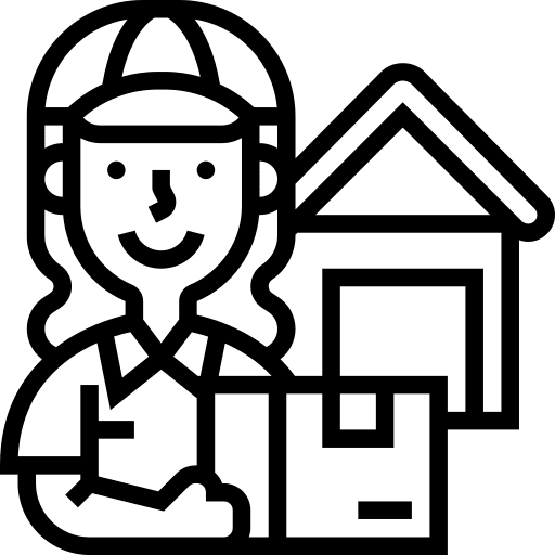 Send postal mailbox shipping and delivery icon