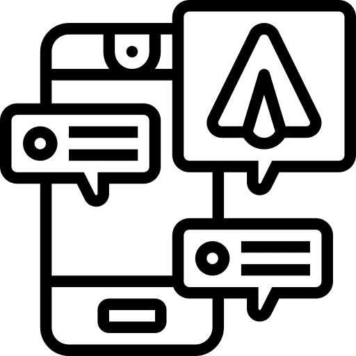 Telegram letter message service icon