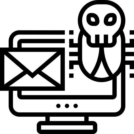 Spam web browser personal information phishing icon