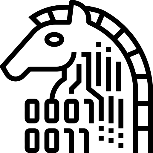 Trojan trojan malware security icon