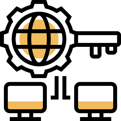 Remote access remote control computer monitor icon