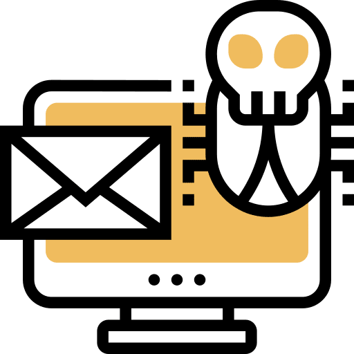 Spam spam website phishing icon