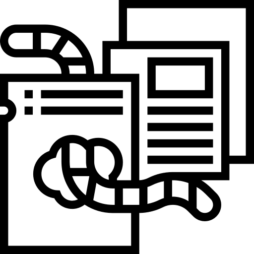 Worm virus files worm icon Worm virus files worm icon