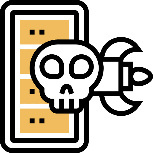 Attack ddos virus missile icon Attack ddos virus missile icon
