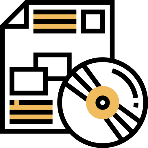 Data data center file data icon Data data center file data icon