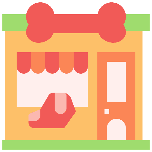 Pet shop shop pet shop architecture and city icon Pet shop shop pet shop architecture and city icon