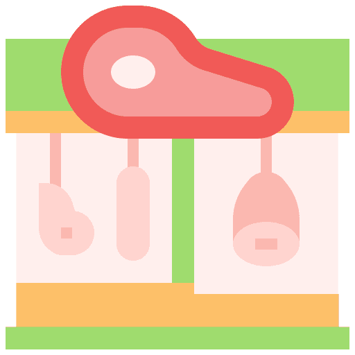 Butcher shop butcher building icon Butcher shop butcher building icon