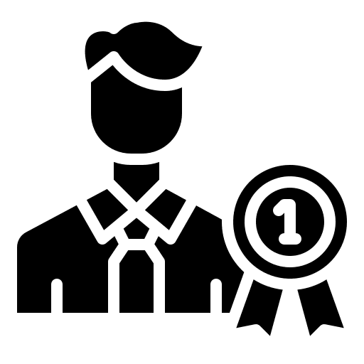 Expert best experience employee icon