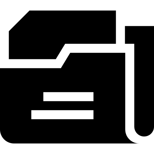Folder curriculum paper archive icon