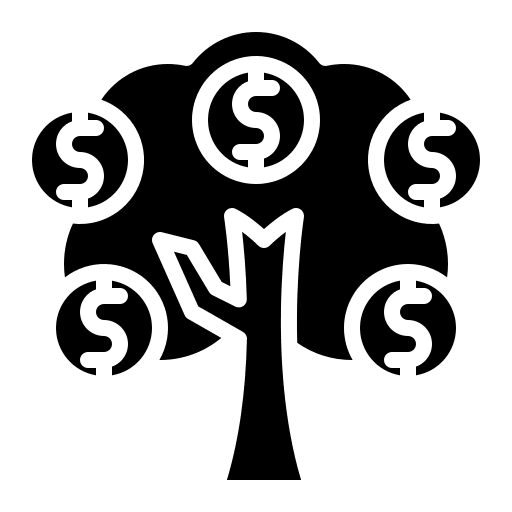 Growth successful money achievement icon Growth successful money achievement icon