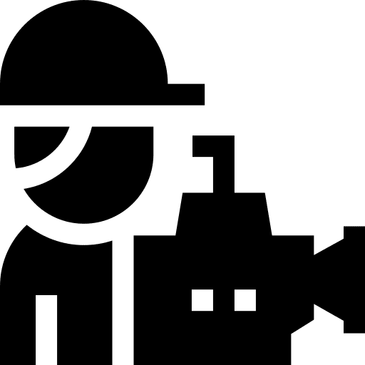 Cameraman video recorder entertainment avatar icon Cameraman video recorder entertainment avatar icon