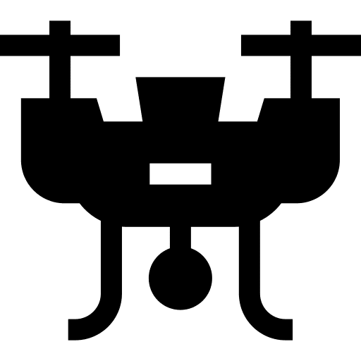 Drone electronics video camera technology icon Drone electronics video camera technology icon