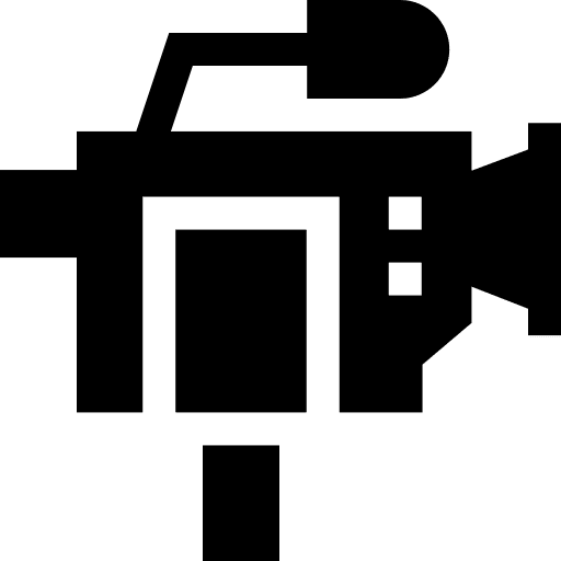 Video camera entertainment film video recording icon Video camera entertainment film video recording icon