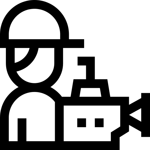 Cameraman entertainment avatar videography icon Cameraman entertainment avatar videography icon