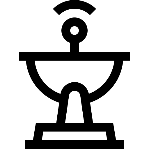 Antenna parabolic dishes signal communications icon Antenna parabolic dishes signal communications icon
