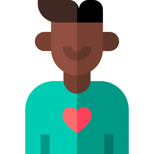 Friend user afro love icon Friend user afro love icon