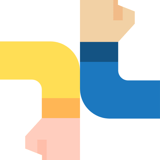 Friends elbow trust hands and gestures icon Friends elbow trust hands and gestures icon