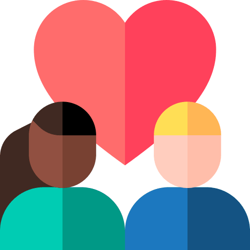 Friendship couple relationship friendship icon