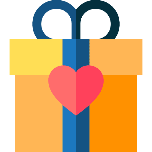 Present love party gift icon Present love party gift icon