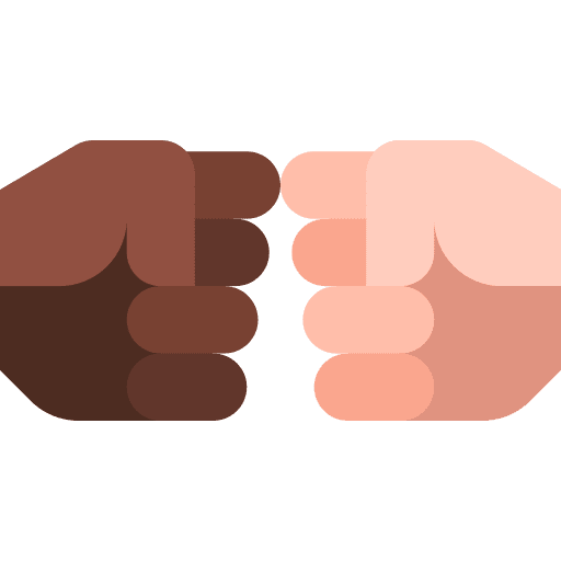 Punch punch friendship empowerment icon