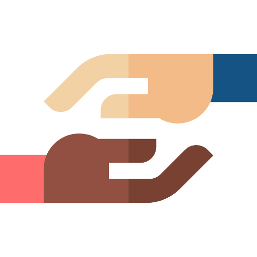 Support no racism hands and gestures cooperation icon Support no racism hands and gestures cooperation icon