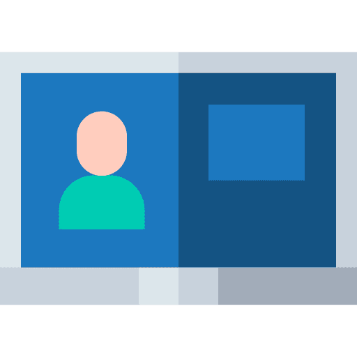 Laptop videocall communications computer icon Laptop videocall communications computer icon