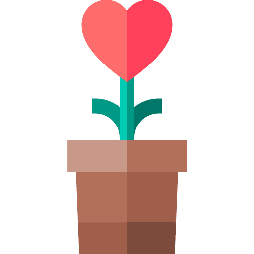 Plant valentine plant flower icon Plant valentine plant flower icon