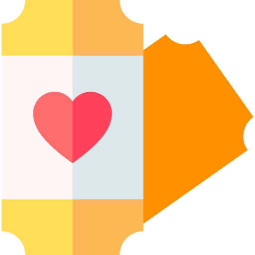 Ticket valentines day ticket love icon Ticket valentines day ticket love icon