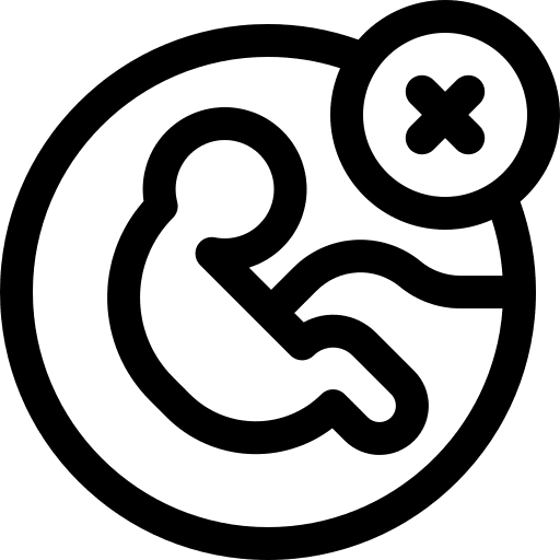 Abortion gestation pregnancy gynecology icon