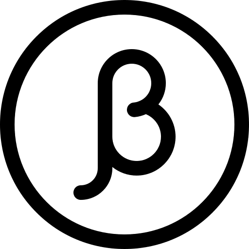 Beta language beta alphabet icon