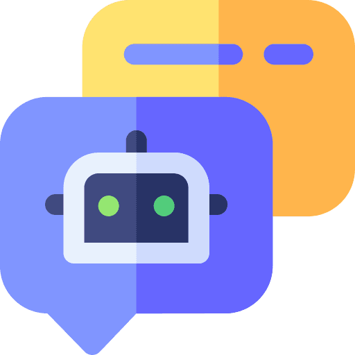 Chatbot support robot chatbot icon