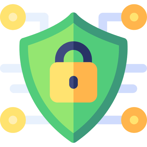 Cyber security earth globe security globe grid icon