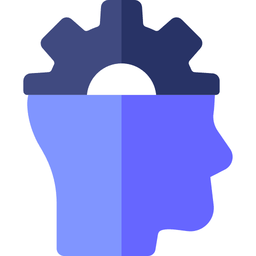 Gear education capability cognitive icon
