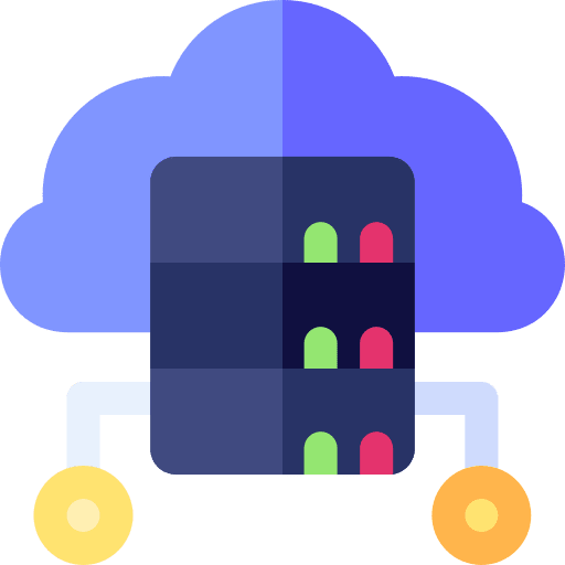 Cloud server data internet seo and web icon Cloud server data internet seo and web icon