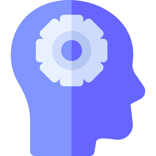 Thinking electronics thinking artificial intelligence icon Thinking electronics thinking artificial intelligence icon