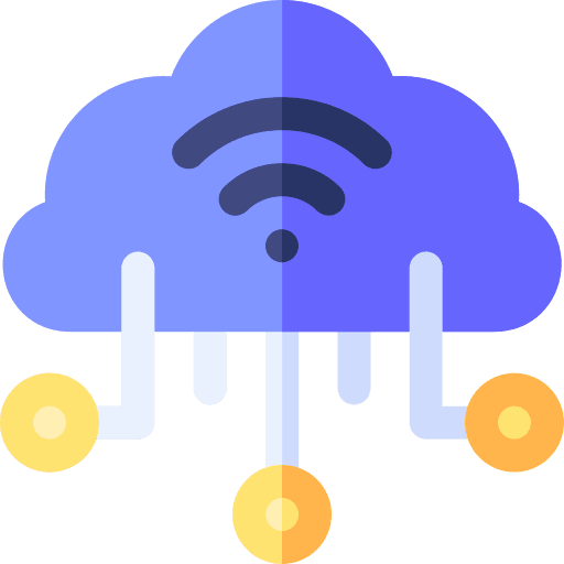Cloud storage cloud data cloud computing wireless connection icon Cloud storage cloud data cloud computing wireless connection icon