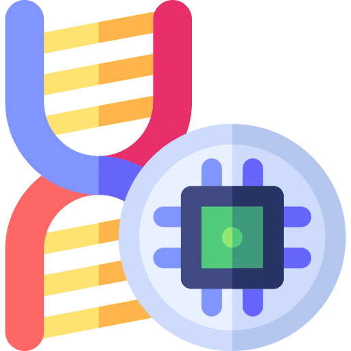 Dna technology dna futuristic icon Dna technology dna futuristic icon