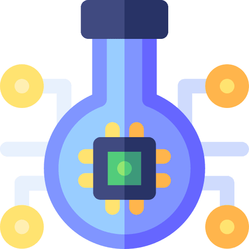 Flask artificial intelligence experiment education icon Flask artificial intelligence experiment education icon