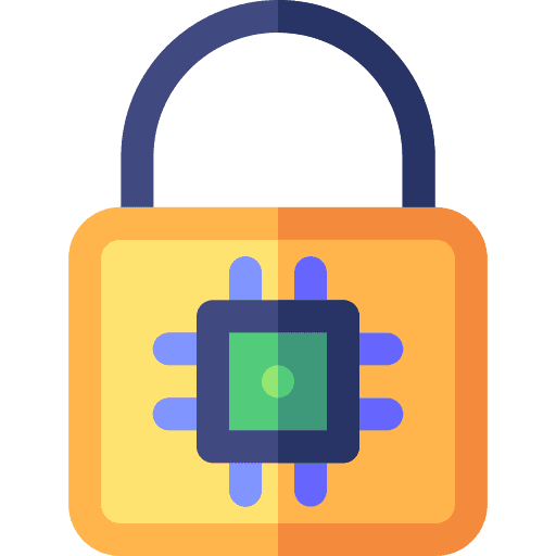 Padlock security industry electronics icon Padlock security industry electronics icon