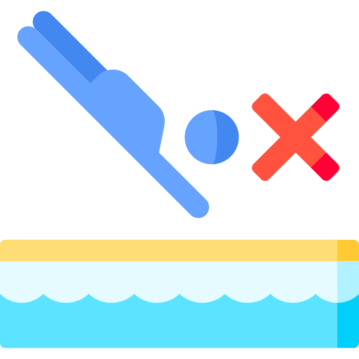 No diving humanpictos not allowed rules icon