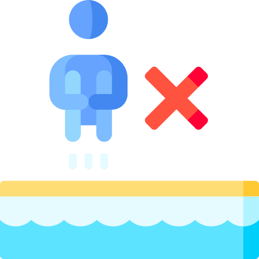 No jumping not allowed prohibition no jumping icon No jumping not allowed prohibition no jumping icon