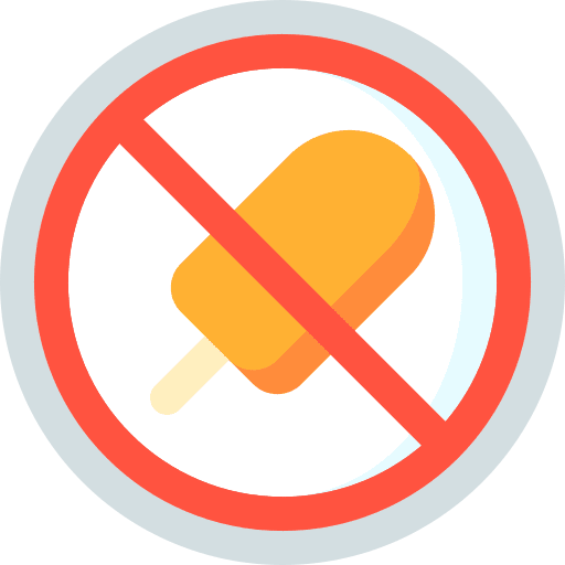 No eating prohibition forbidden prohibited icon No eating prohibition forbidden prohibited icon