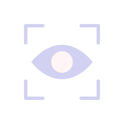 Eye test eye scanner retinal scan eye recognition icon