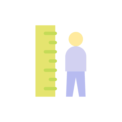 Height people meter tall icon Height people meter tall icon
